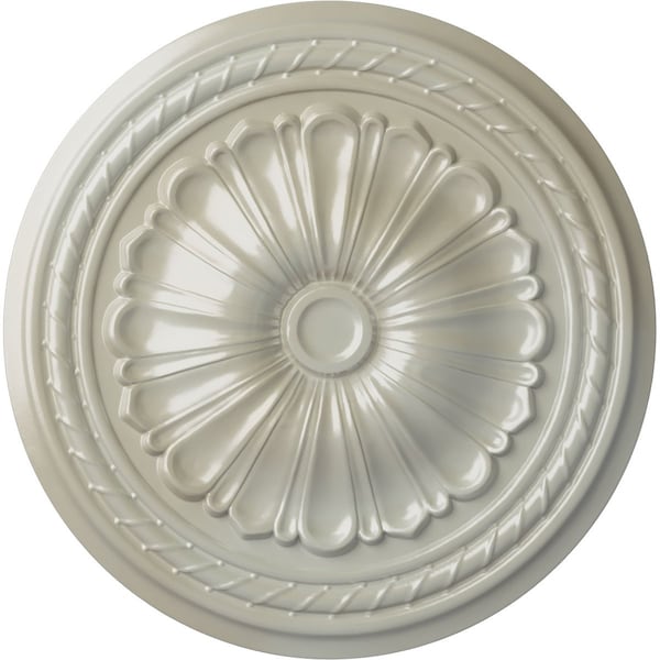 Ekena Millwork Alexa Ceiling Medallion (Fits Canopies up to 2 7/8"), Hand-Painted Flash Blue, 20 1/2"OD x 1 7/8"P CM20ALFBS - main